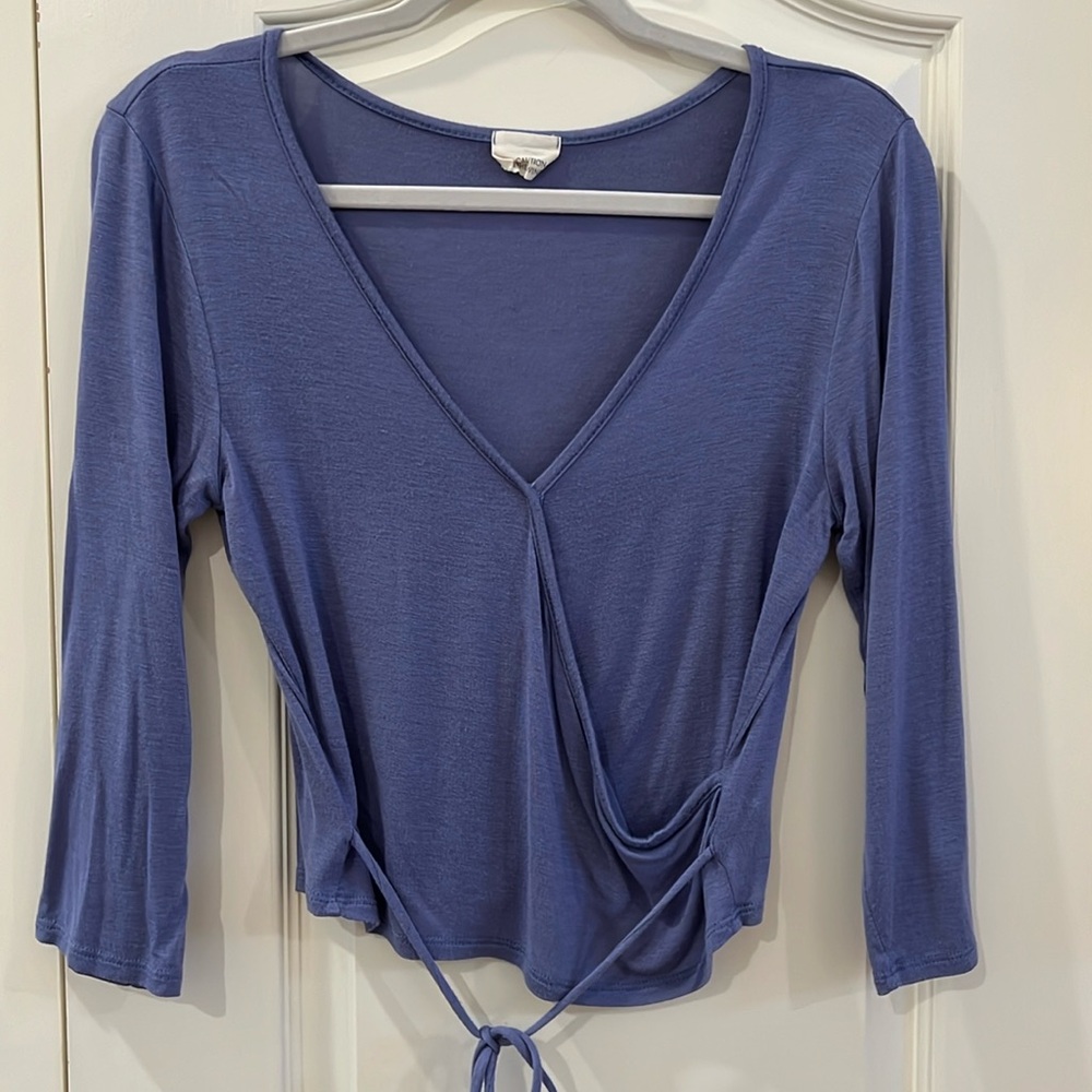 Caution to the Wind Top - Cornflower Blue